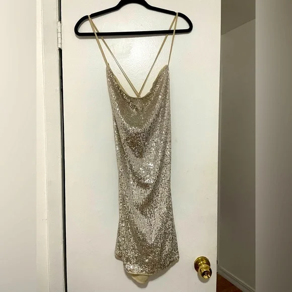H&M | Dresses | Hm Slip On Glitter Dress | Poshmark